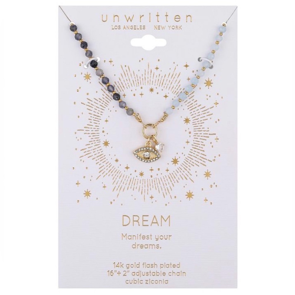 Unwritten Gold and Black Necklace